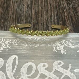Peridot Gold Bangle